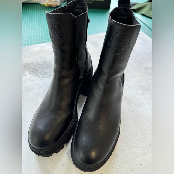 99% new Moncler Leather Chelsea Boots - Picture 2 of 9